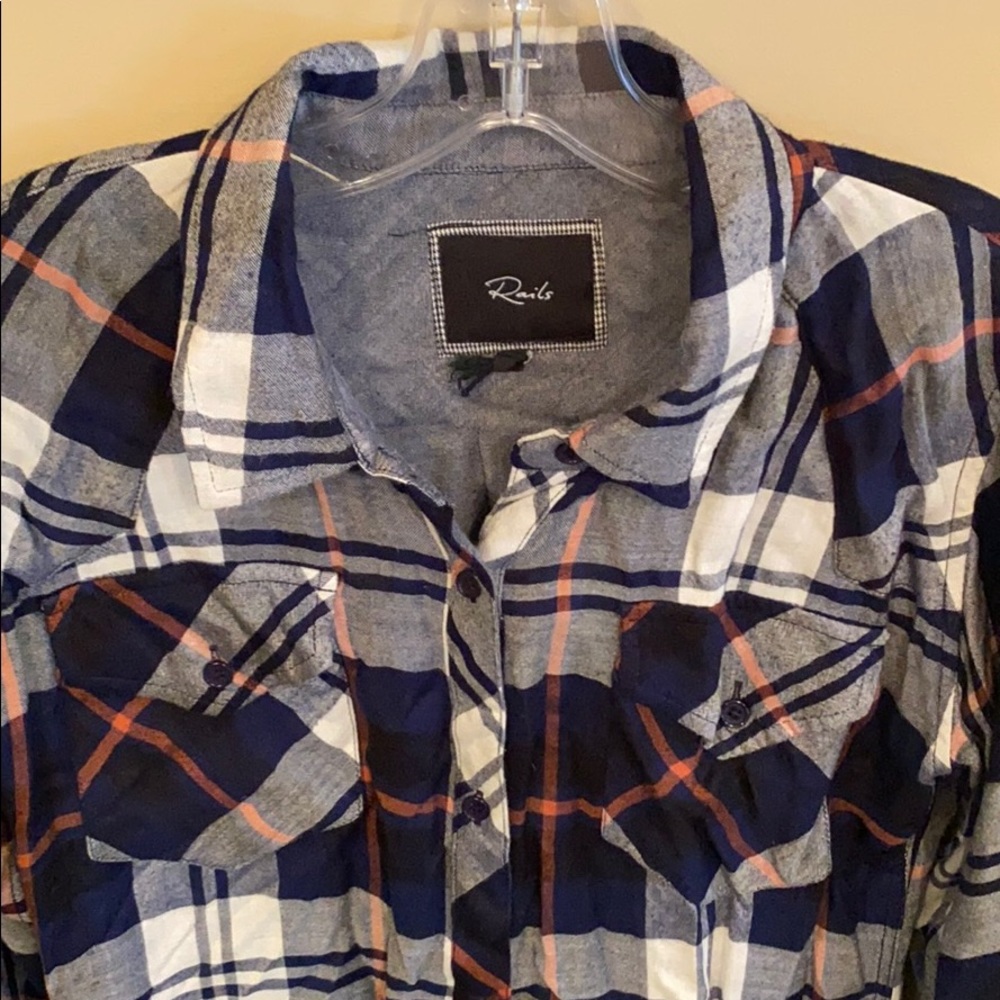 Rails Plaid Button-Down Size Small - image 2